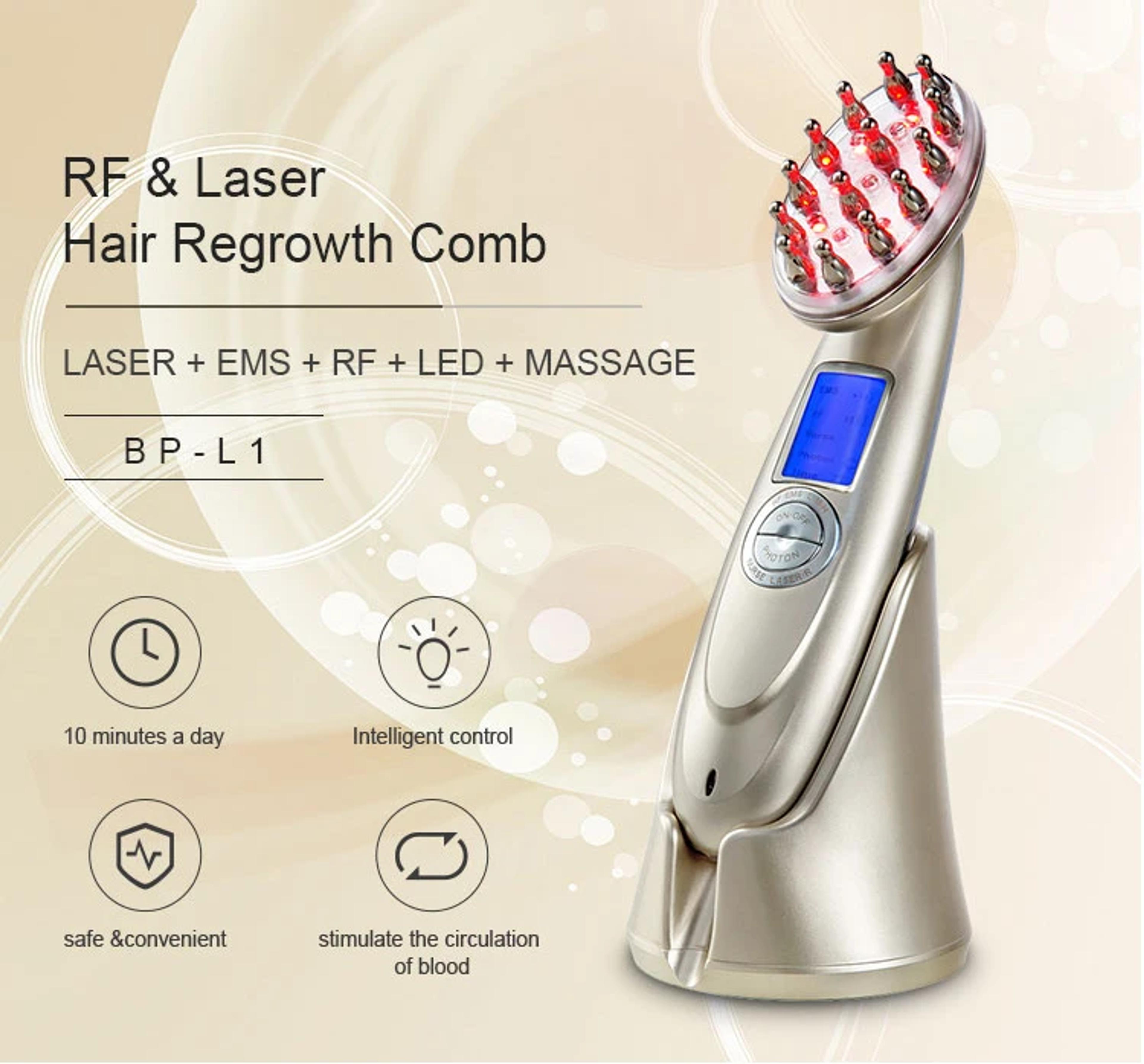 RF Laser Hair Regrowth Rejuvenation Comb - Hair Care - by Mikey