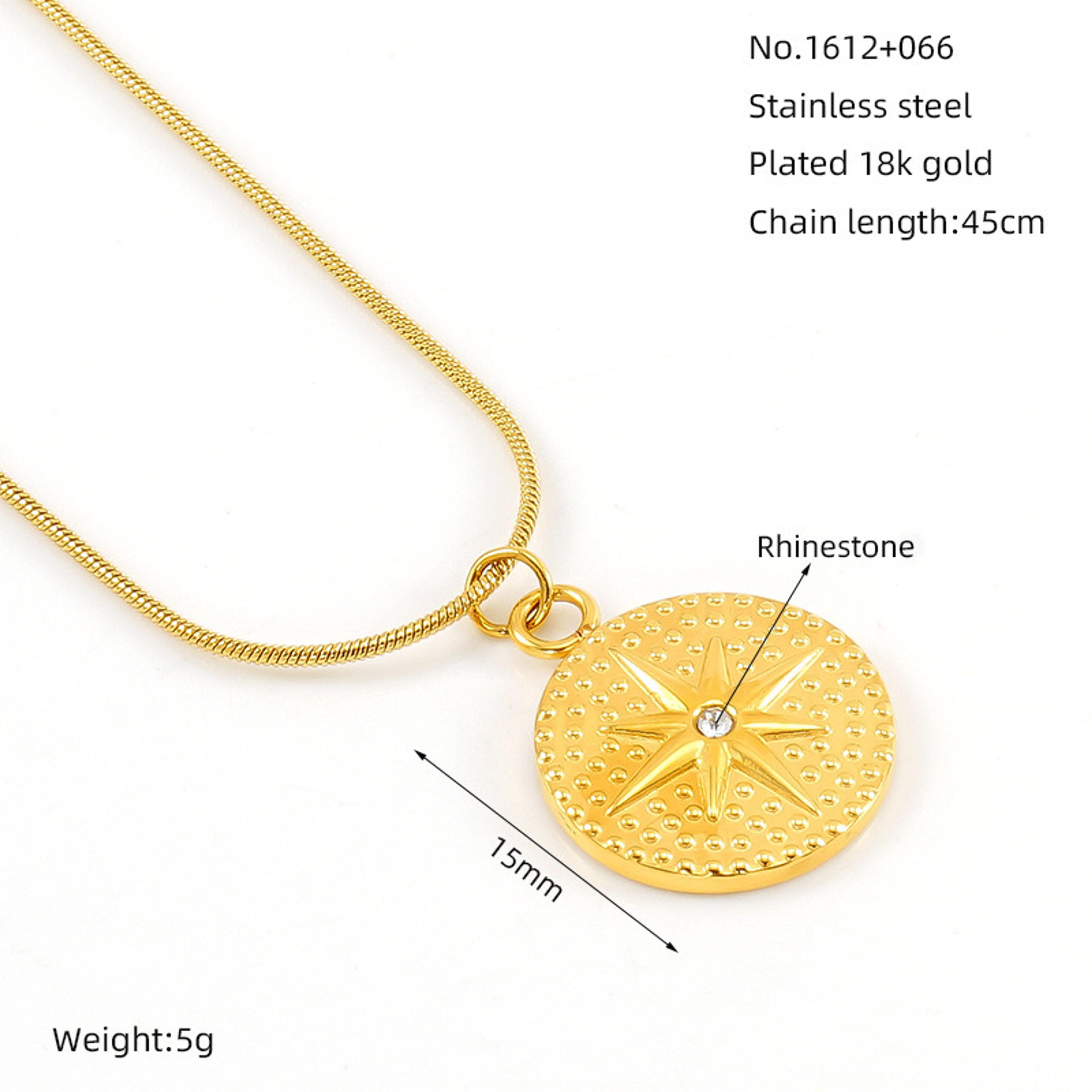 Z - Necklace ZX - 18k Gold Plated - Jewelry - by Della Bijoux