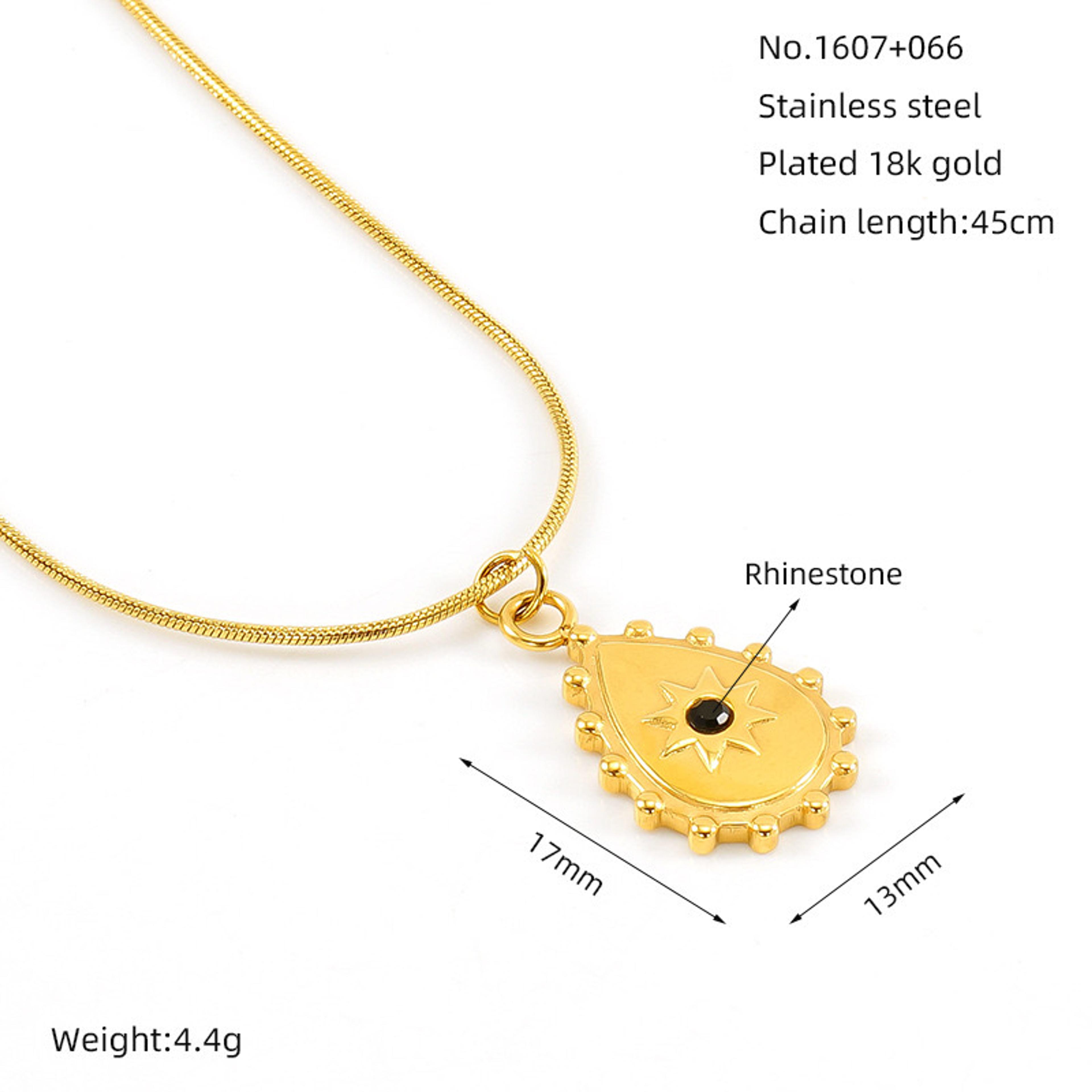 Z - Necklace ZX - 18k Gold Plated - Jewelry - by Della Bijoux