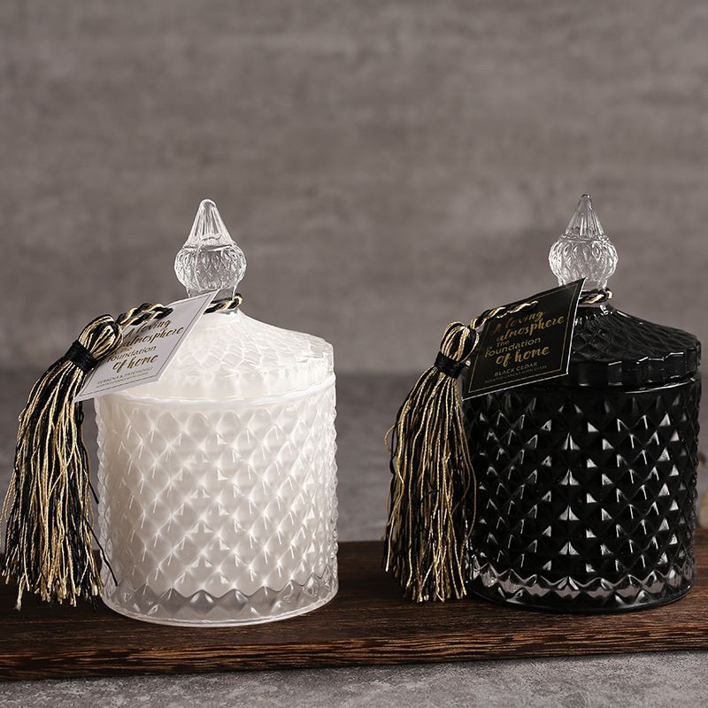 Glass Scented Soybean Wax Candle - Thumbnail 2