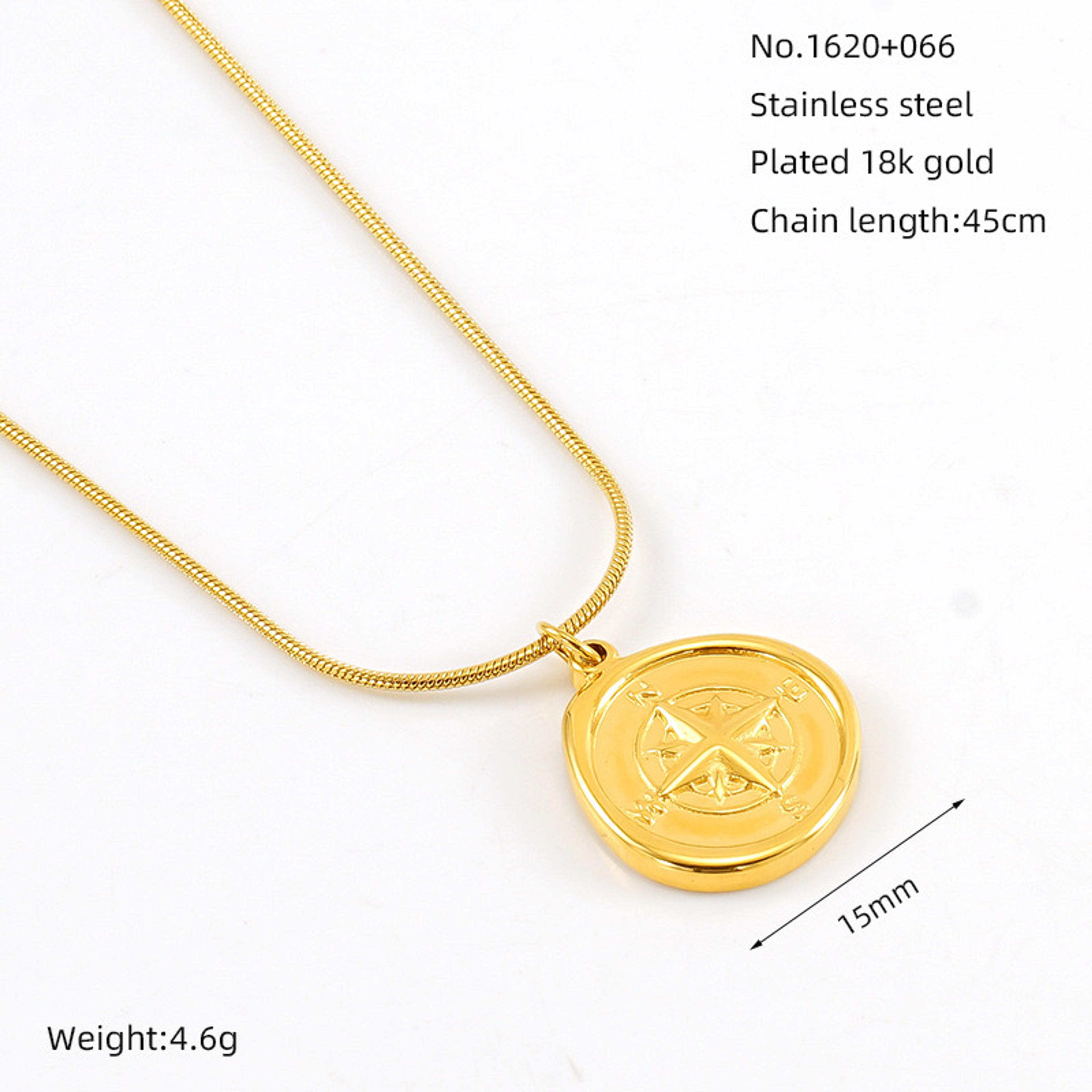 Z - Necklace ZX - 18k Gold Plated - Jewelry - by Della Bijoux