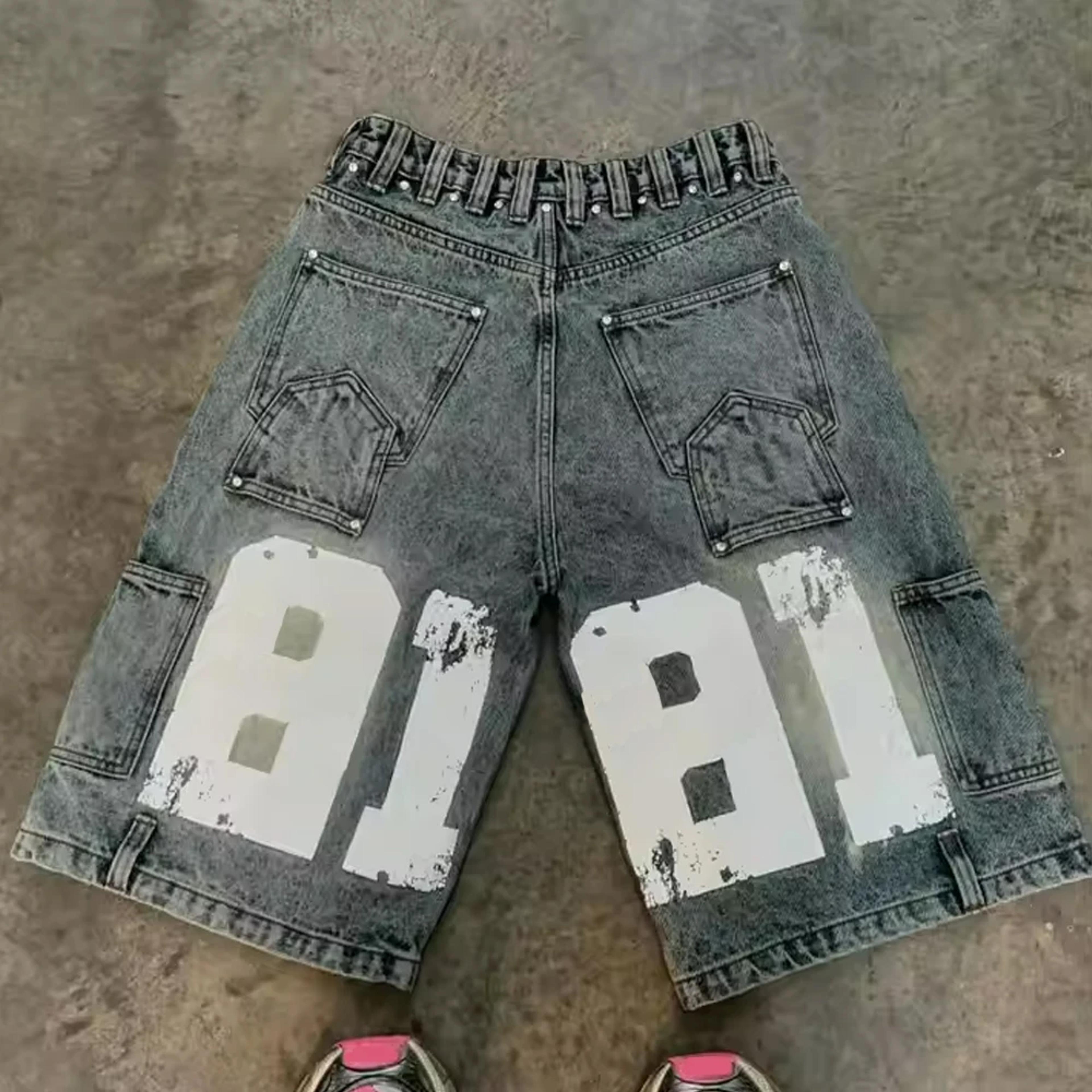 Custom Jorts Custom Baggy Denim Jorts For Men - Men's Fashion - by Global Sportswear ...