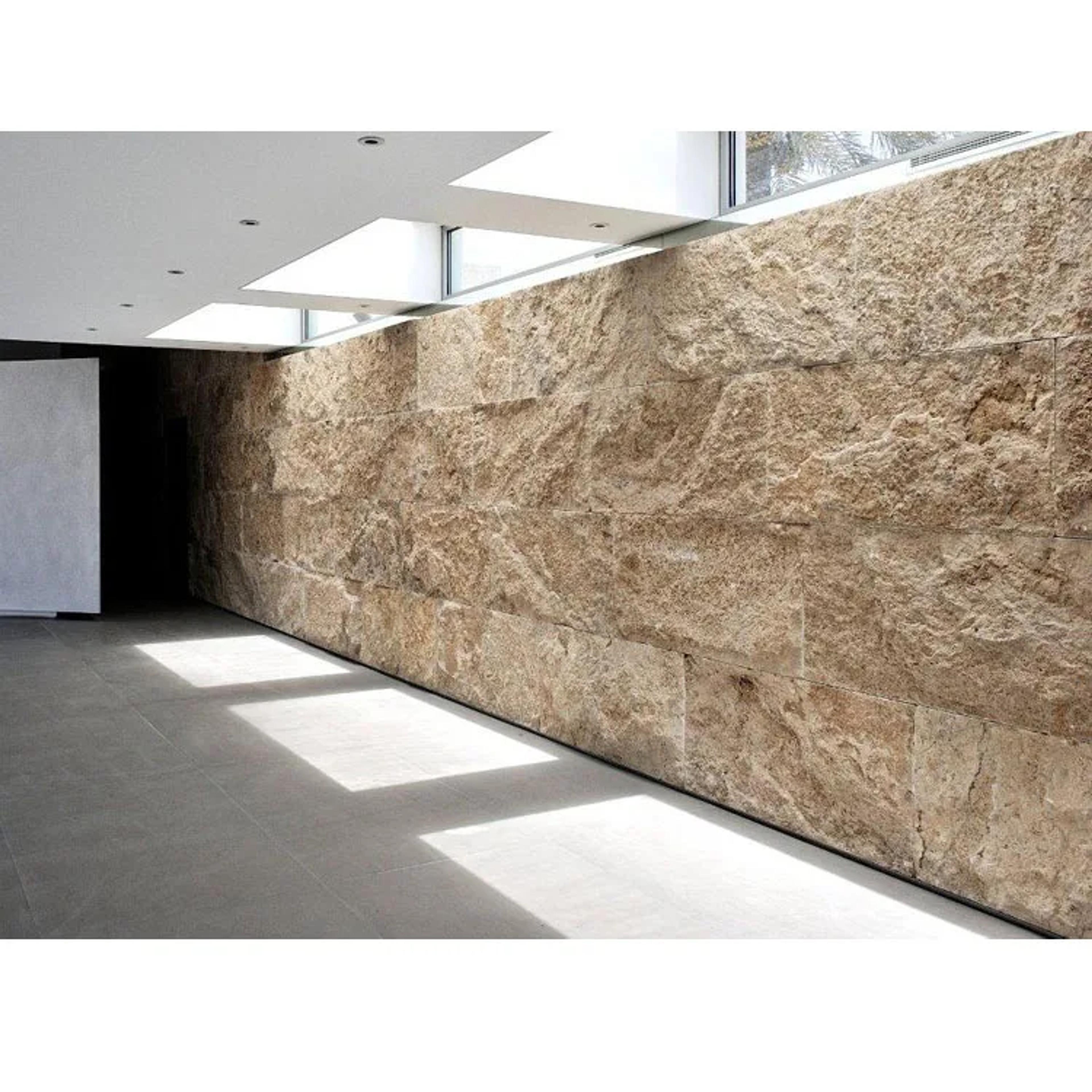 Beige Travertine Wall Stone Cladding Exterior - Home Goods - by Stone ...