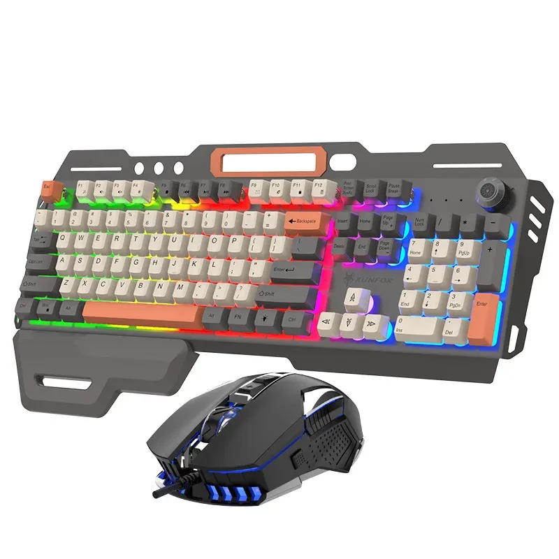 Xunfox K90 Mechanical Keyboard Mouse Set - Electronics - by