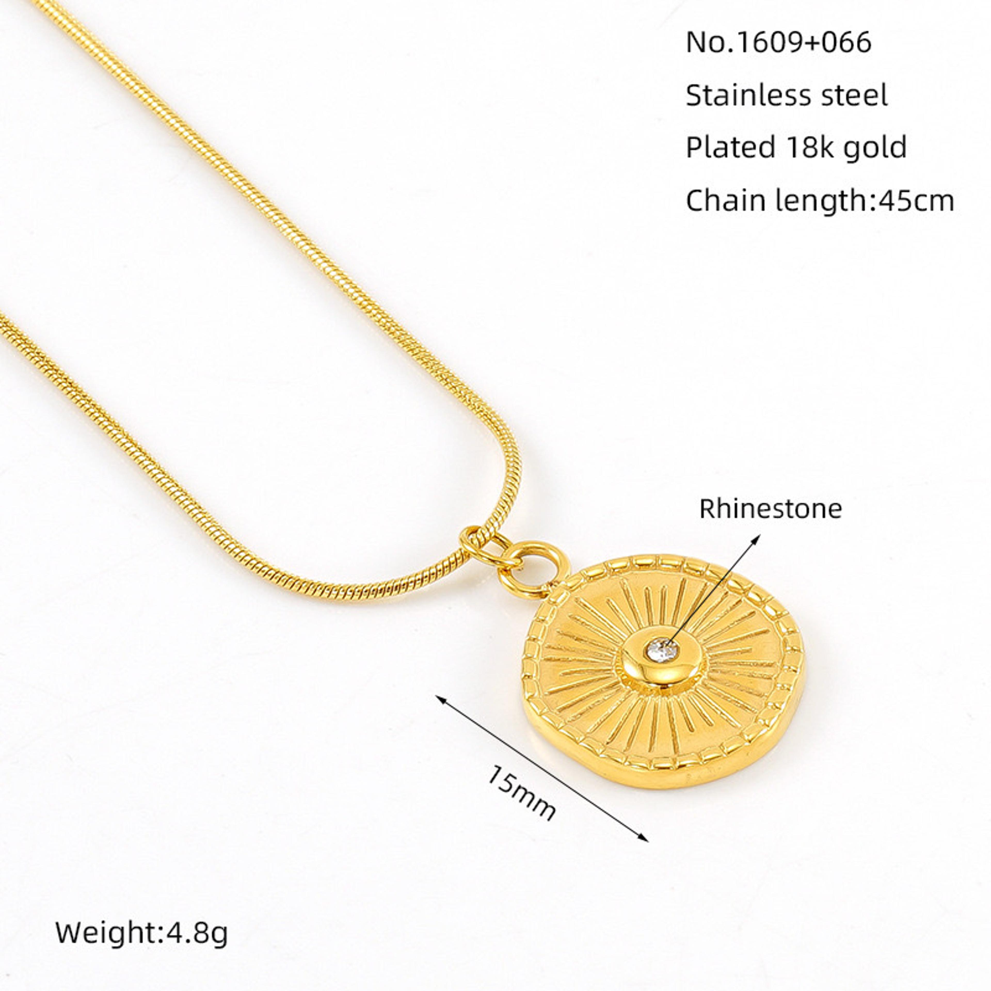 Z - Necklace ZX - 18k Gold Plated - Jewelry - by Della Bijoux