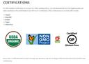 The icon of + Certifications available at 100 lb MOQs