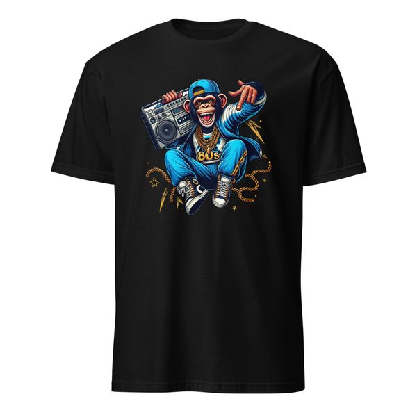 80s Retro Ape Tee - Unleash the Street Beat